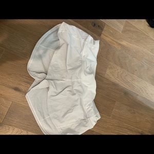 White lululemon speed up shorts